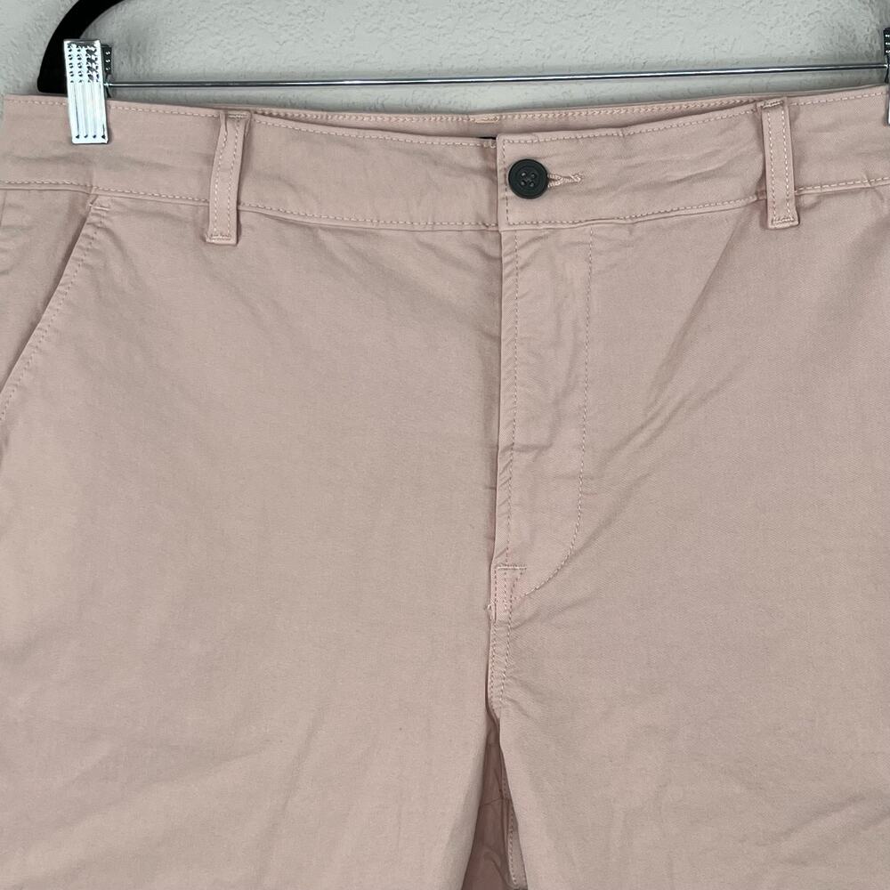 Hudson Men's Pink Slim Straight Chino Shorts 42 NWT Twill Summer Golf Preppy 8" - Picture 4 of 15